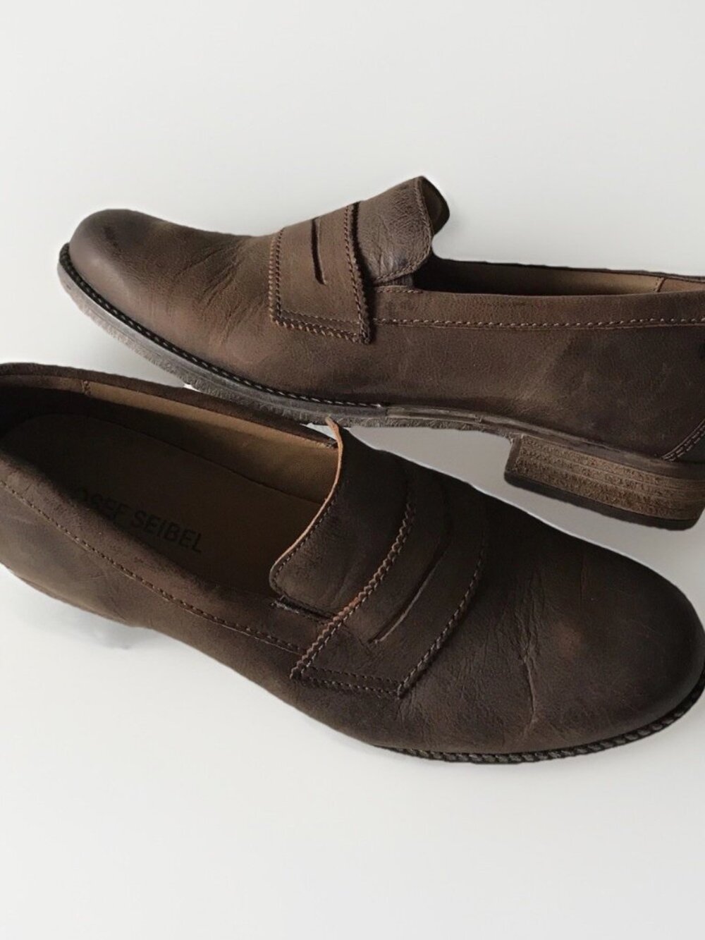 Josef Seibel Sienna 96 Women’s Brown Leather Loafers Shoe‎ Size 11